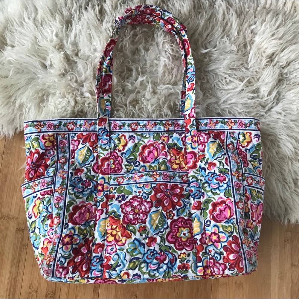 Large Hope Garden Vera Bradley Tote EUC